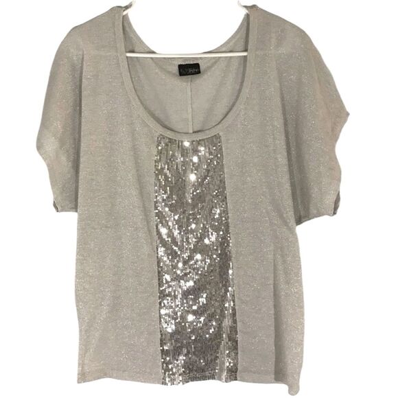 Daytrip Tops - Daytrip Metallic Top with Sequins from Buckle Size Medium